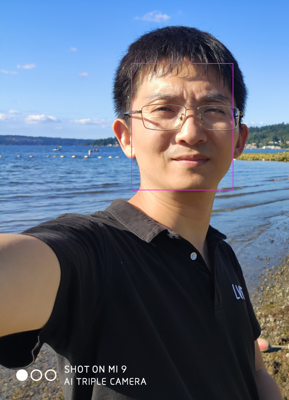 Me - Face Detection By Object Detection SSD NCS 1