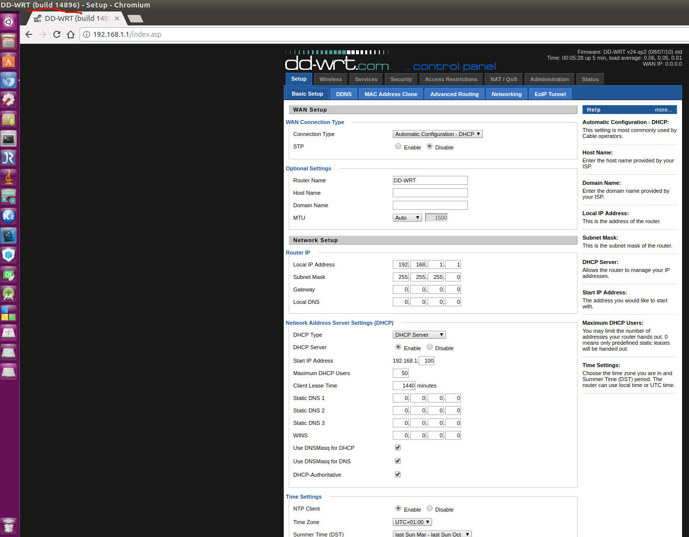 DD-WRT Setup - Basic Setup