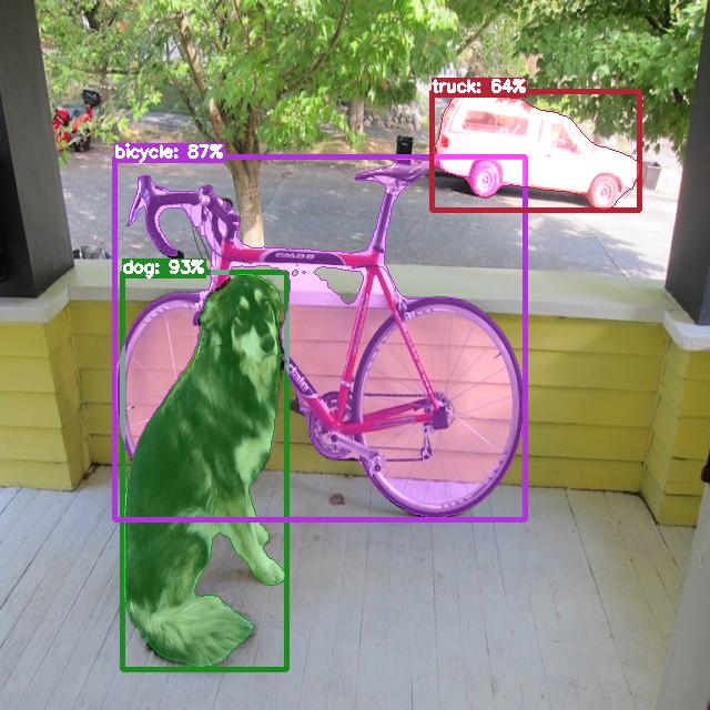 Hailo Image Segmentation using yolov8s_seg.hef