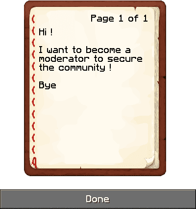 Application in book