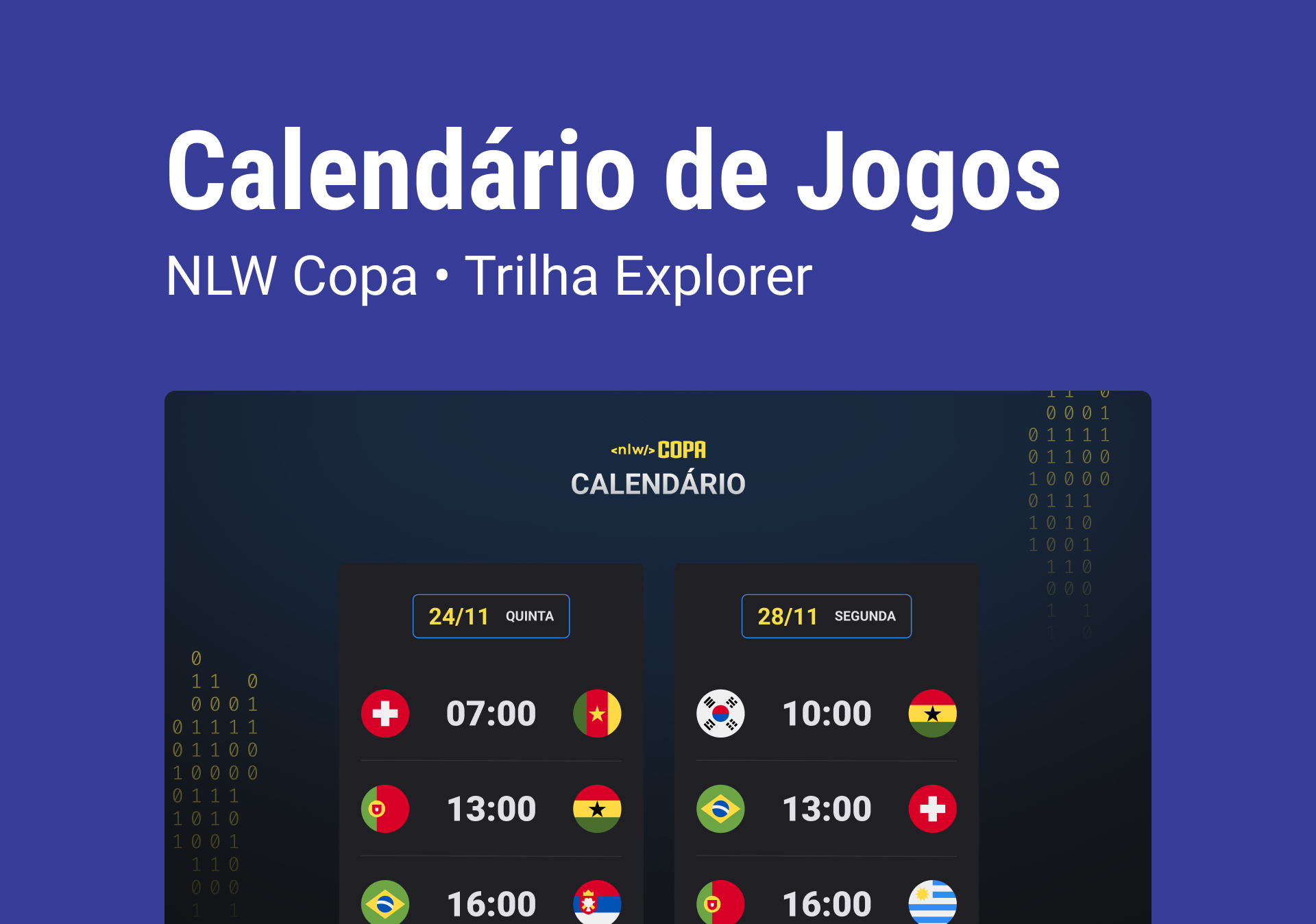 Calendário da Copa