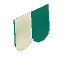 Modern Dark Green Cloth Roof - Flap