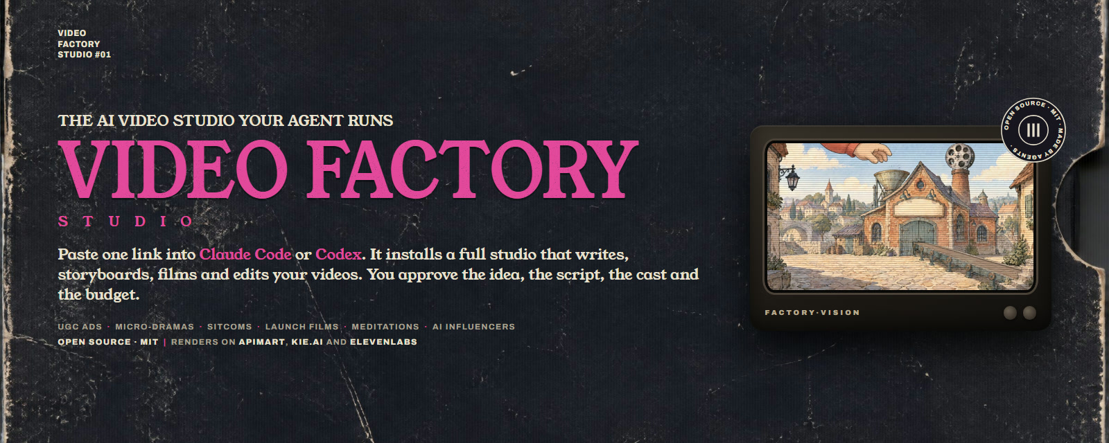 Video Factory: the AI video studio your agent runs