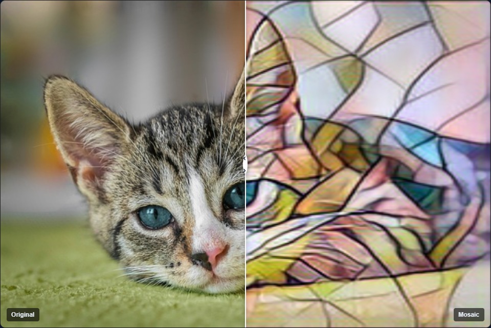 Style Transfer — Mosaic Cat