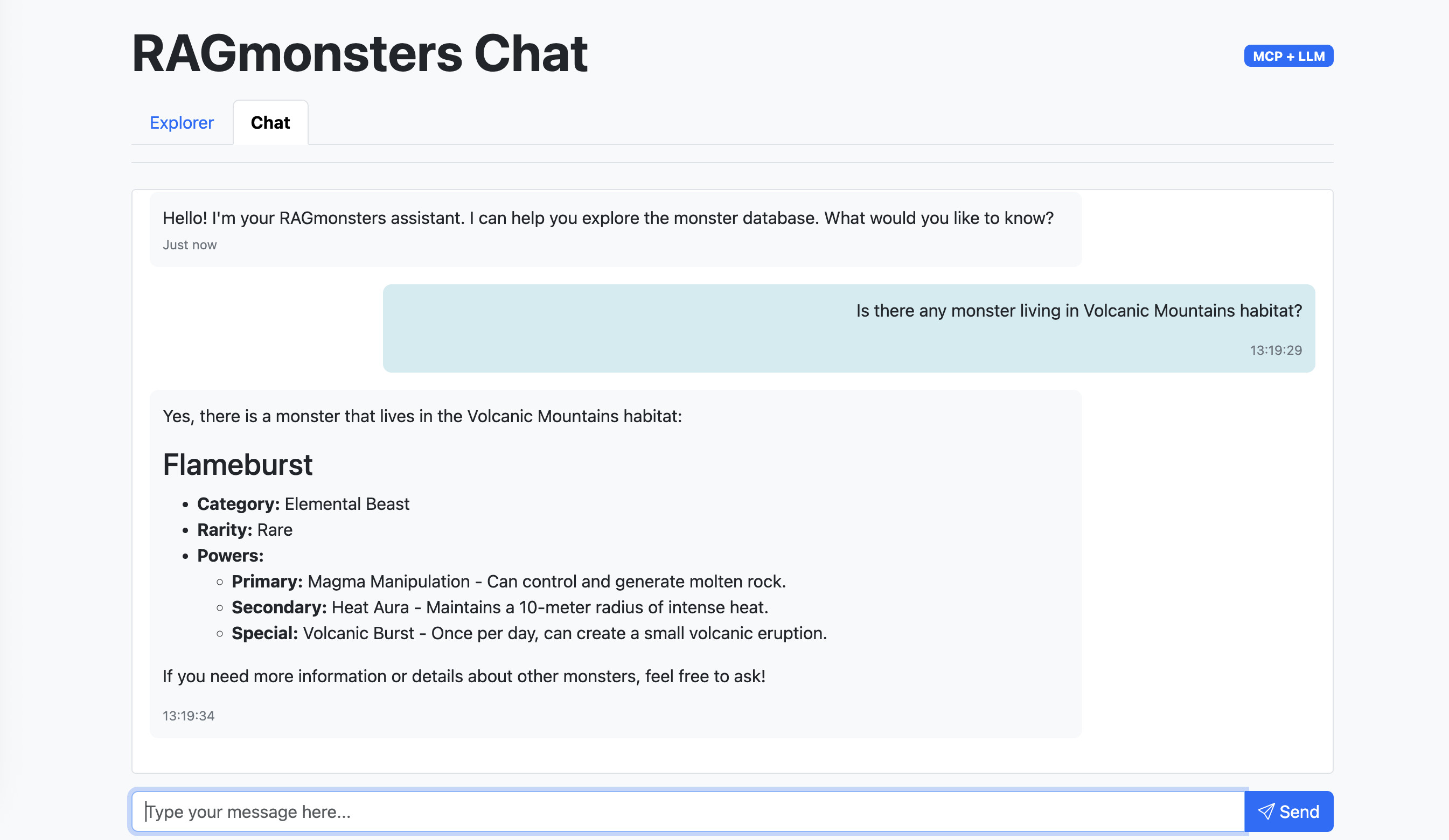 RAGmonsters Explorer Screenshot