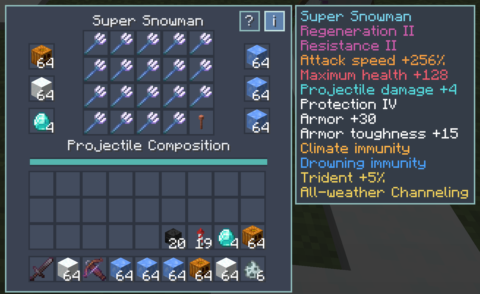 Fully upgraded screen and composition