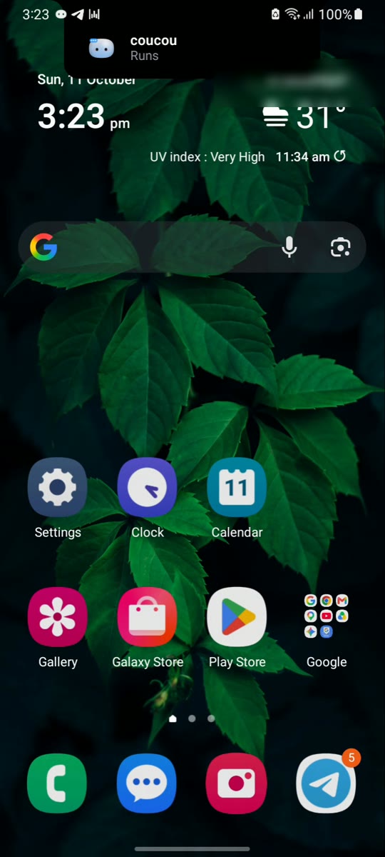 The island over the home screen while an agent works