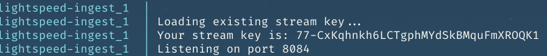 Streamkey example