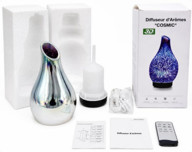 Product packaging set with foam protection, box, accessories, and user manual