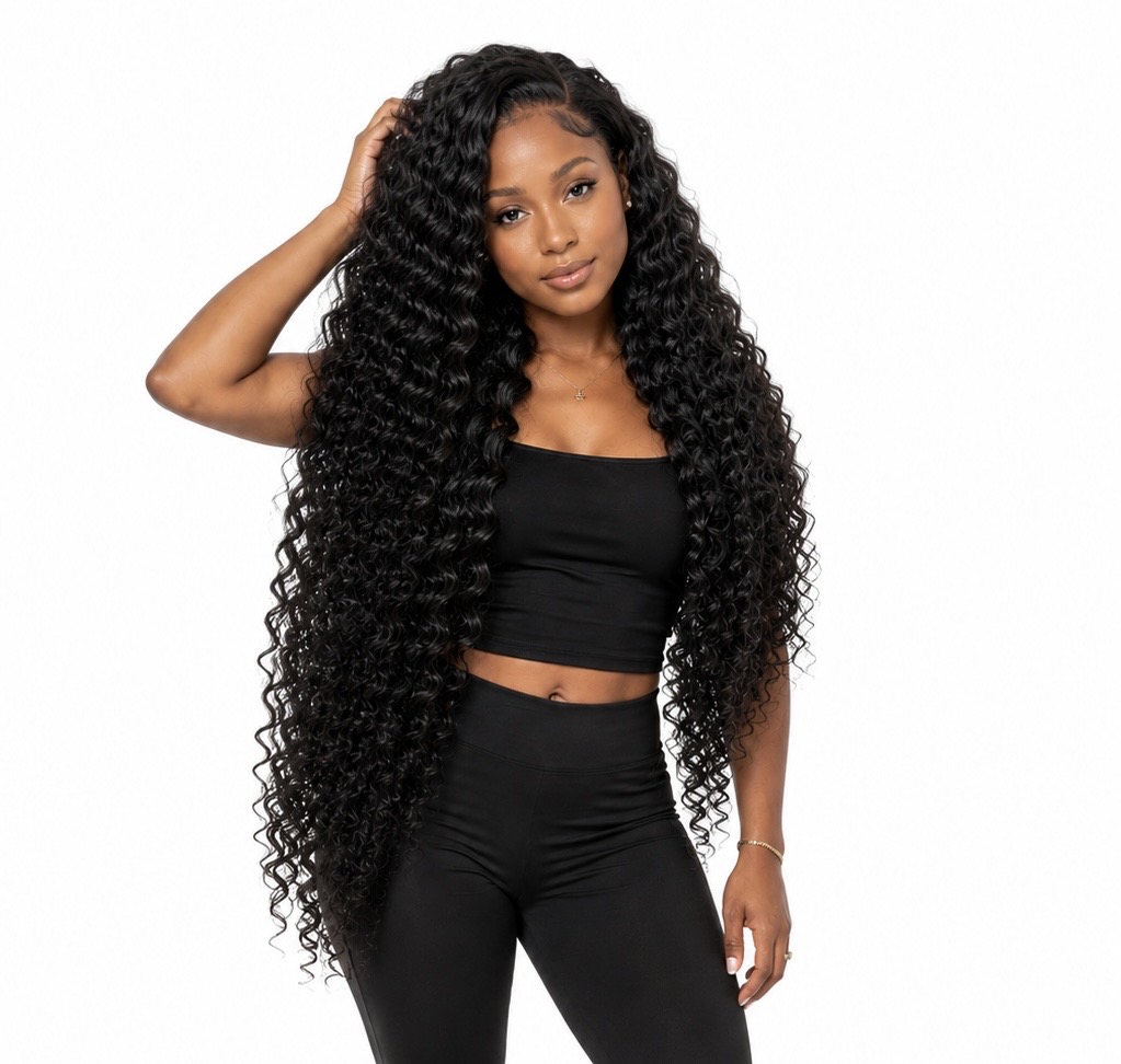 Indian Raw Kinky Curly model