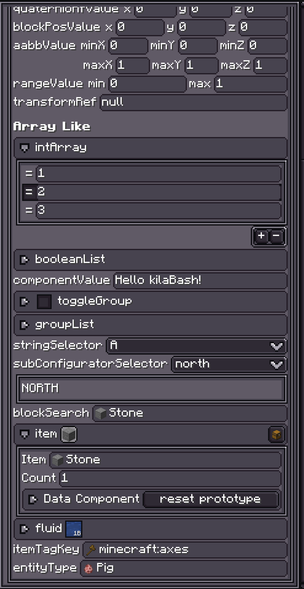 Generated Configurable property editor