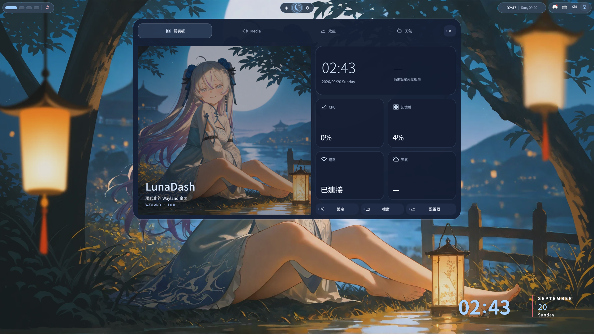 LunaDash Dashboard