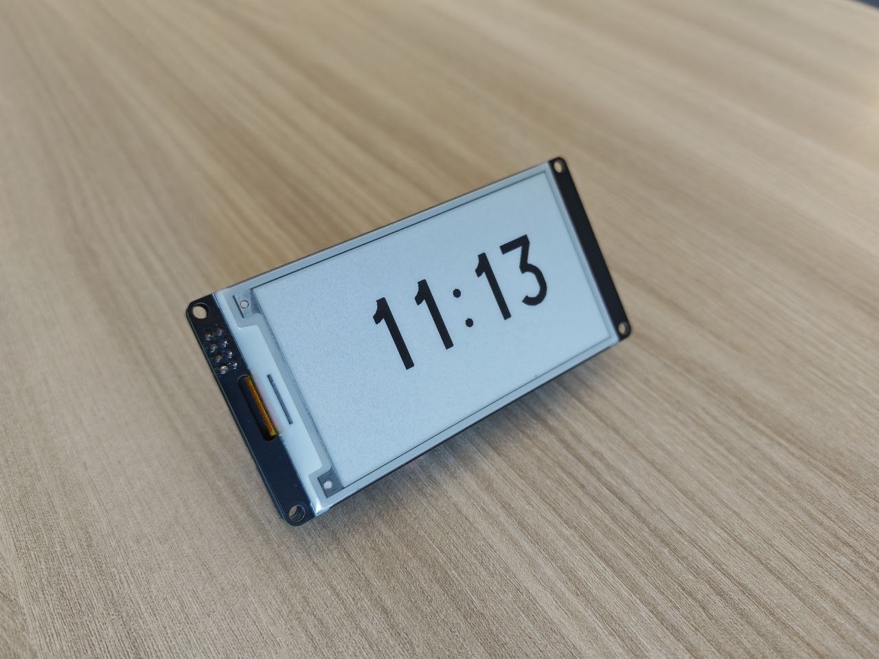 Orologio eink, from the project README