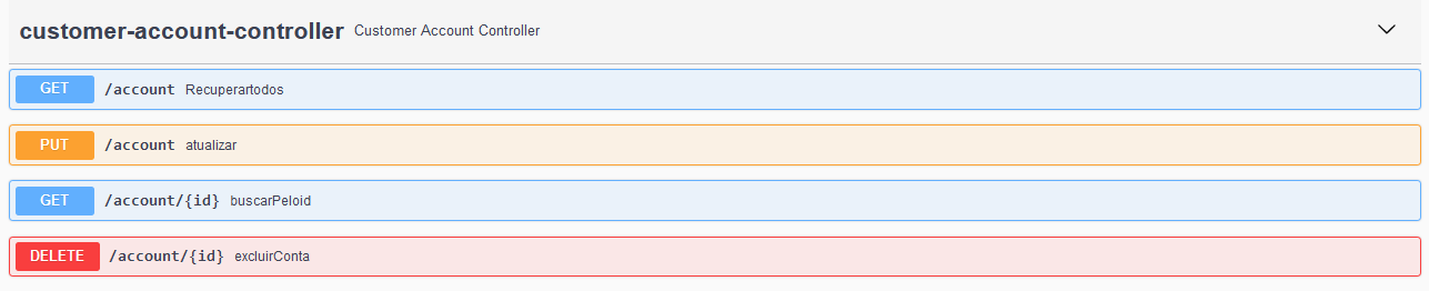 customer-account controller swagger