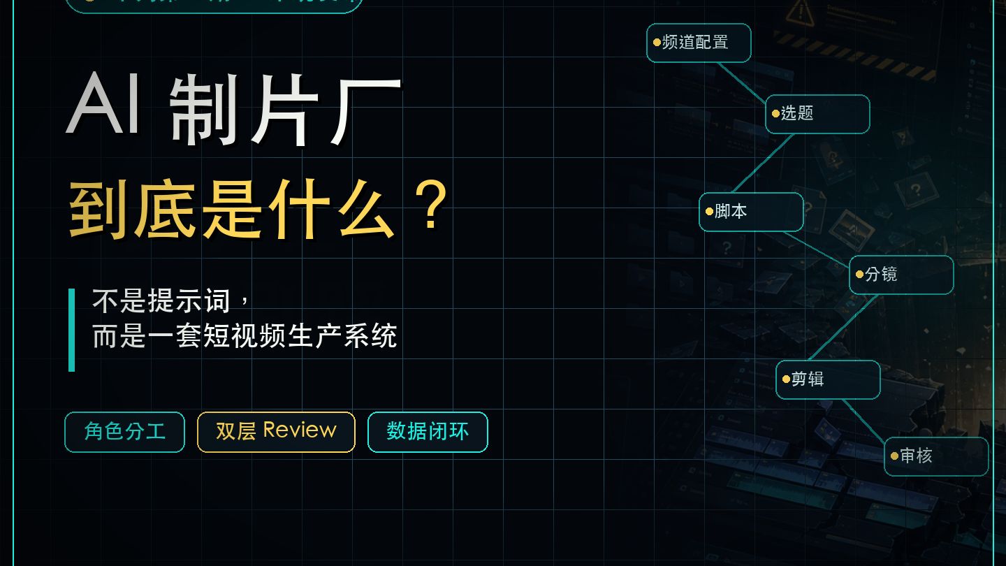 零基础可学习：短视频全流程智能生成系统——AI 制片厂 第二期