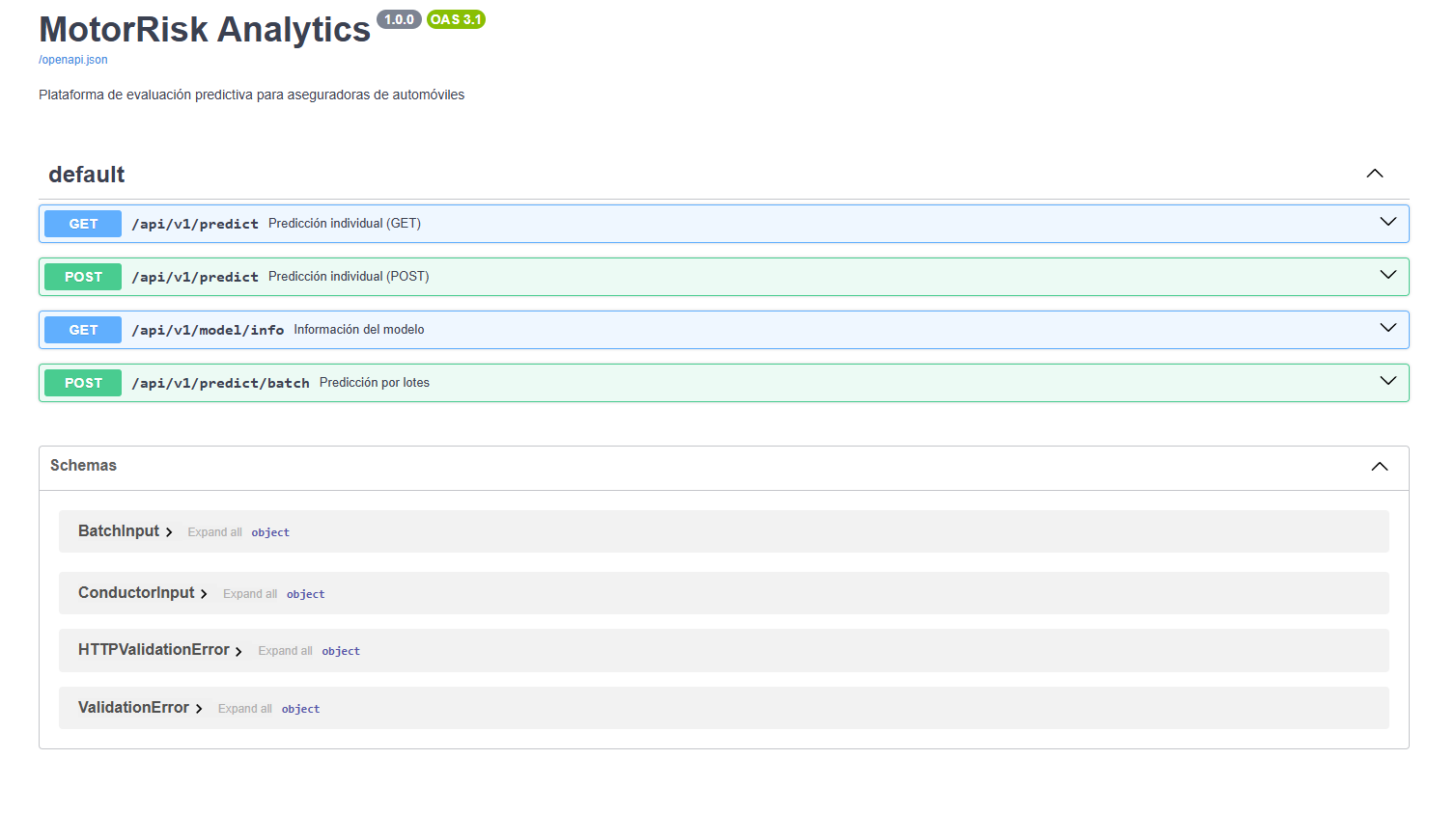 Imagen 2 del proyecto API REST de Predicción de Riesgo en Infracciones de Tráfico