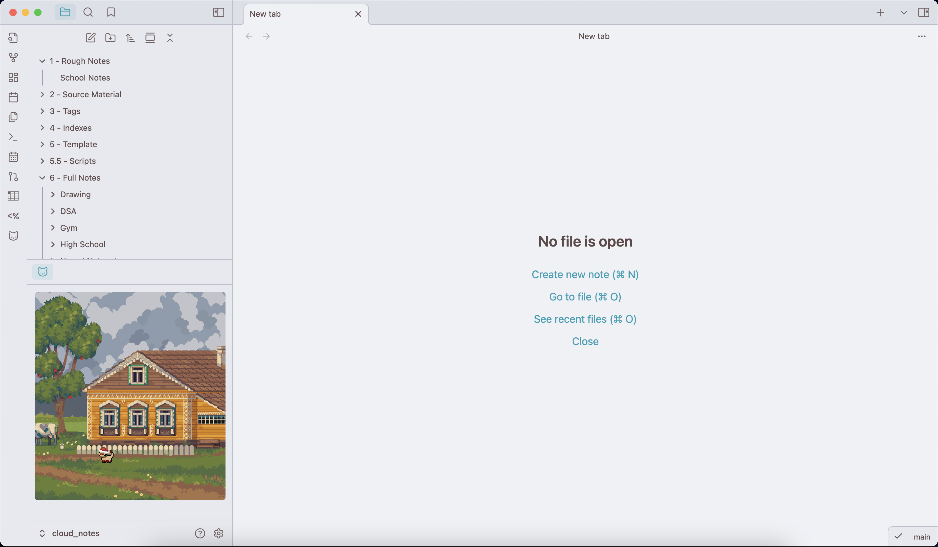 Default layout for the plugin.