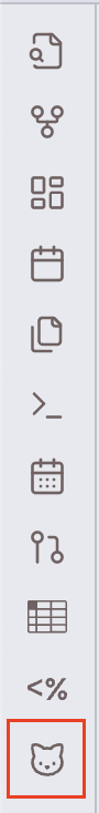 Indicator of which ribbon icon to press.