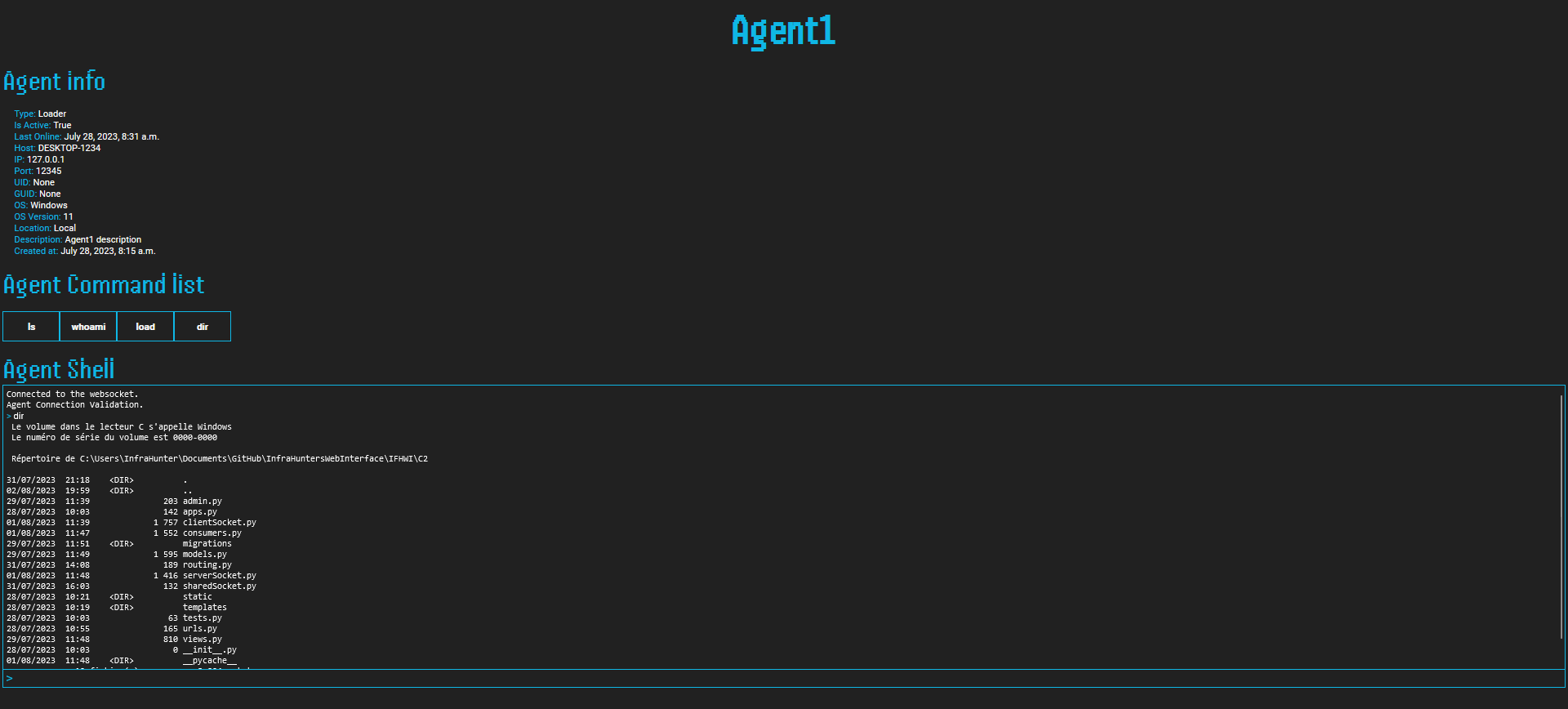 agent info