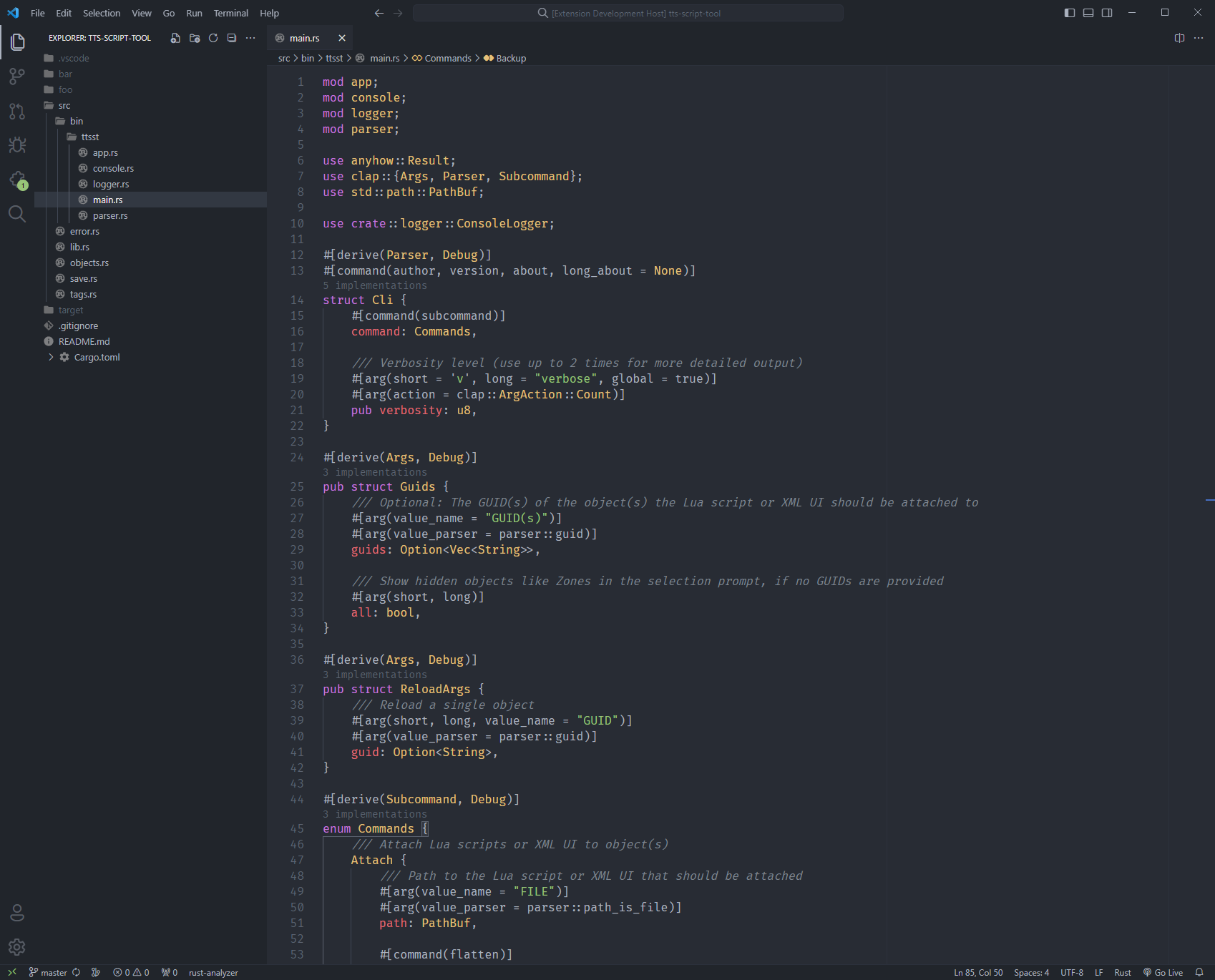 Editor Screenshot