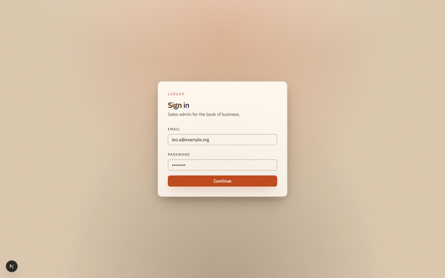 Sign in