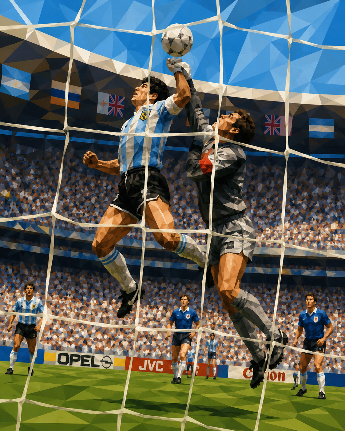 Maradona's Hand of God — 1986 World Cup Azteca