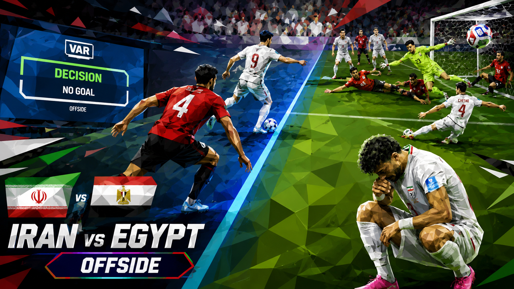 Iran vs Egypt VAR offside controversy World Cup 2026