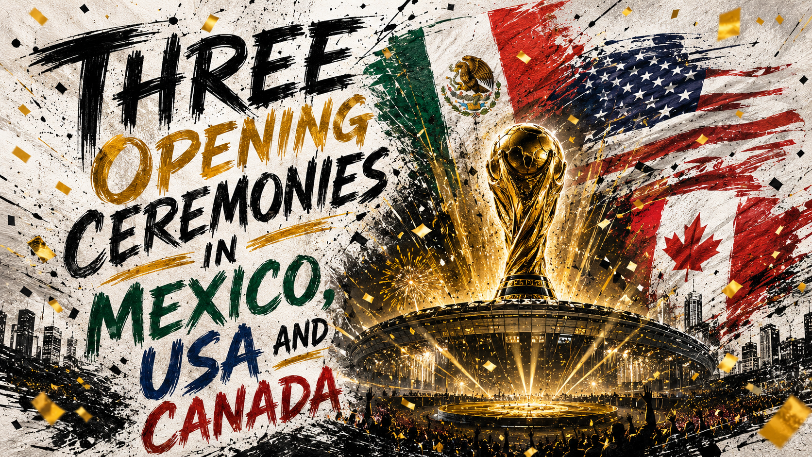 2026 World Cup opening ceremony at Estadio Azteca before Mexico vs South Africa
