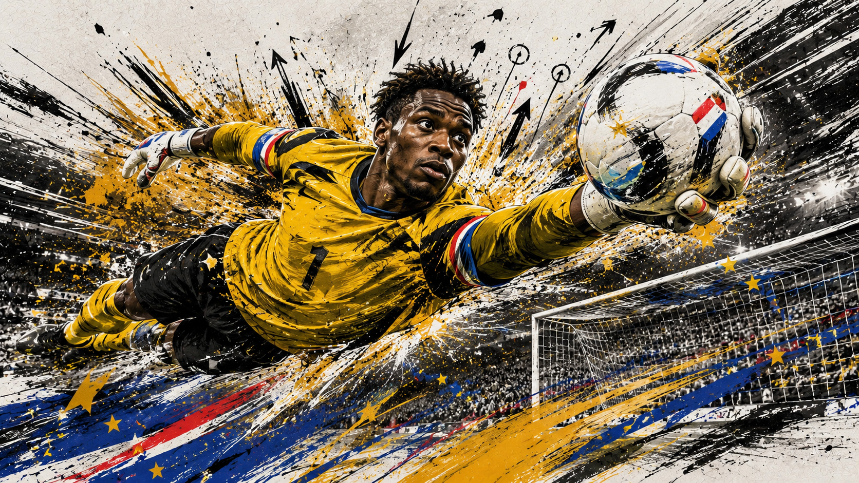 Vozinha making a dramatic save