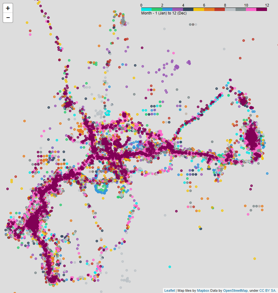 Melton Mowbray as mapped by me walking around it for a year