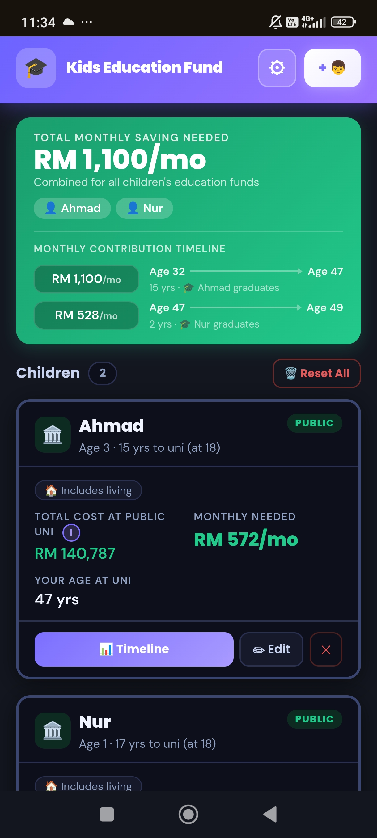 Kids Education Fund screenshot