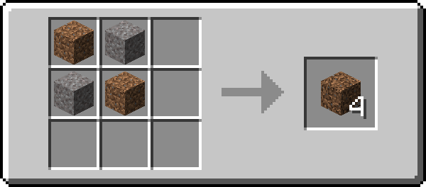 How to craft Coarse Dirt