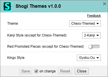 Shogi Themes LuffyKudo stylus option