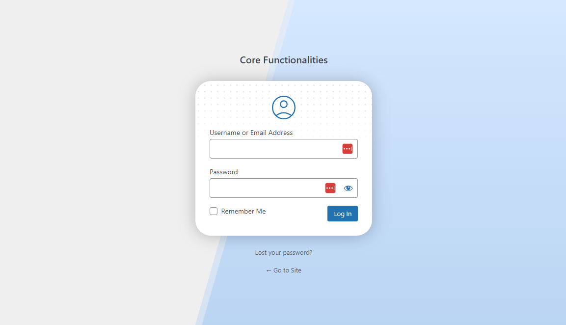 Core Functionalities Image