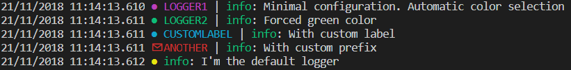 Custom logger example