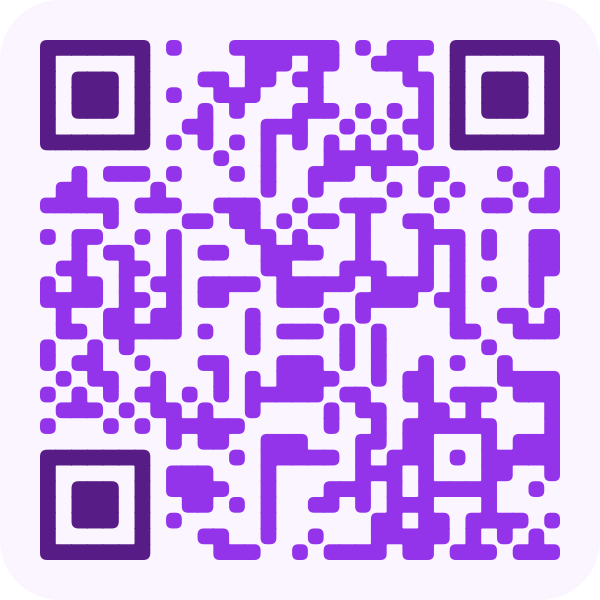 Creative Purple QR