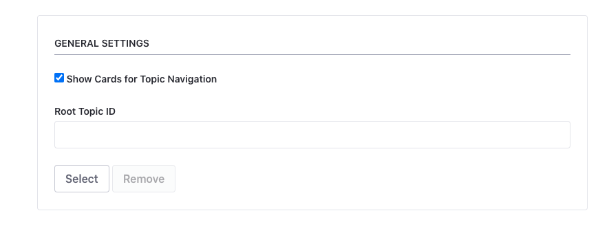 Questions portlet configuration