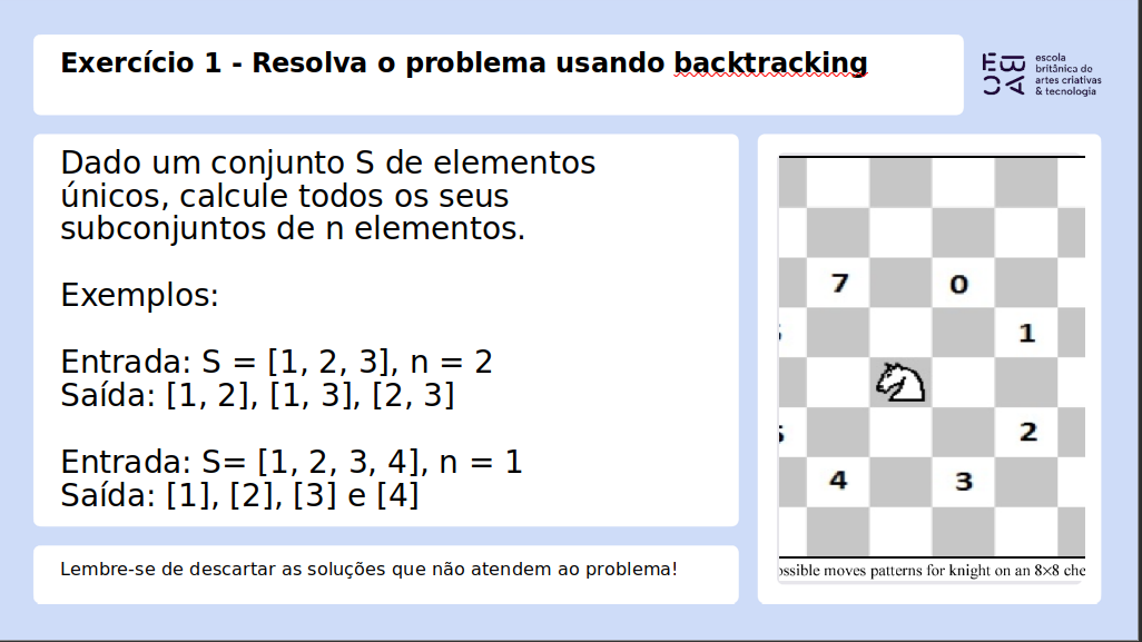 exercicio Backtracking