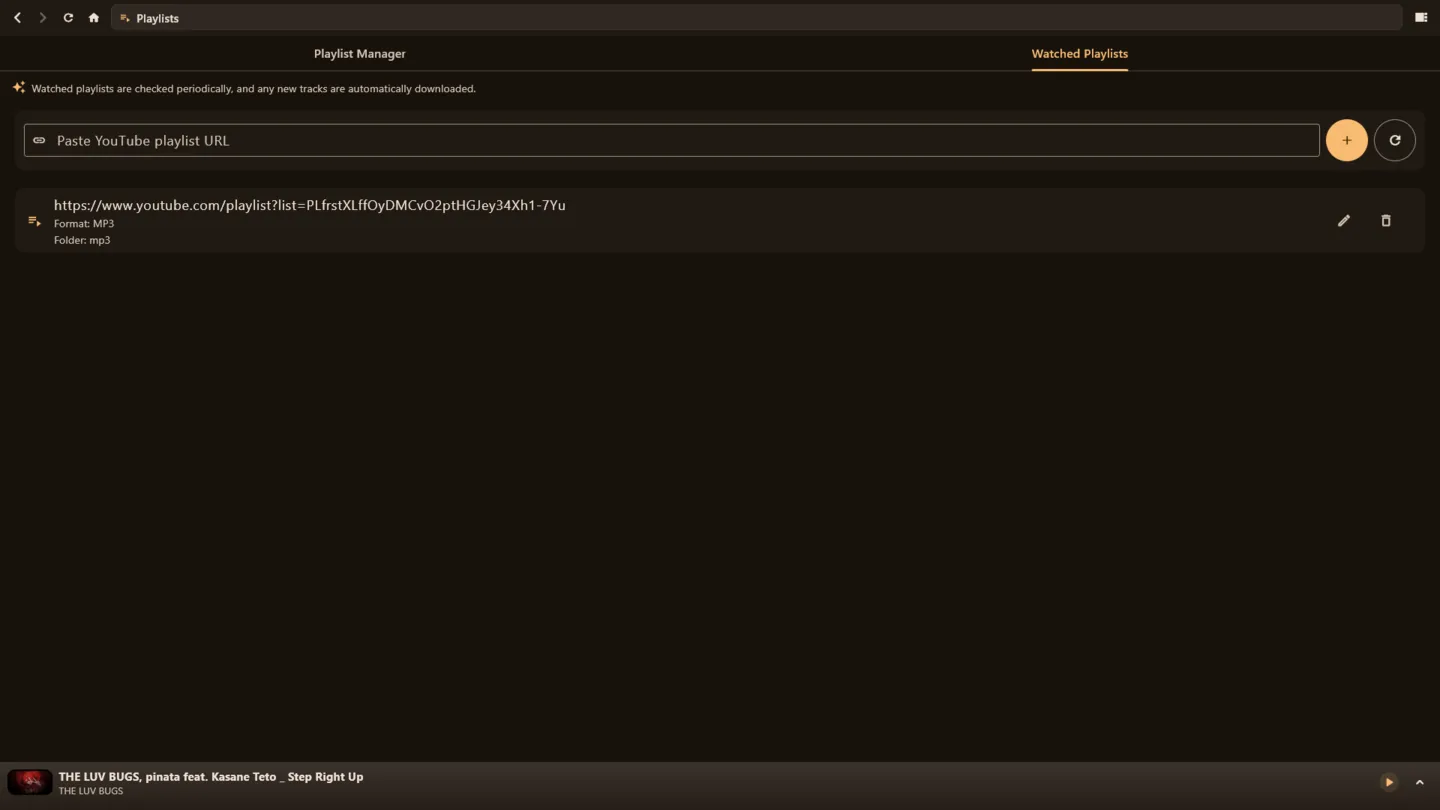 Watch playlists auto-install