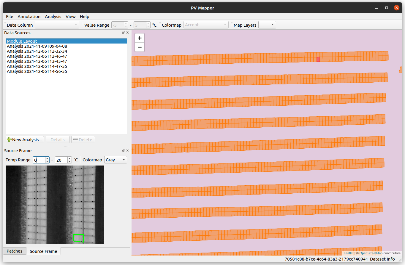 screenshot dataset opened