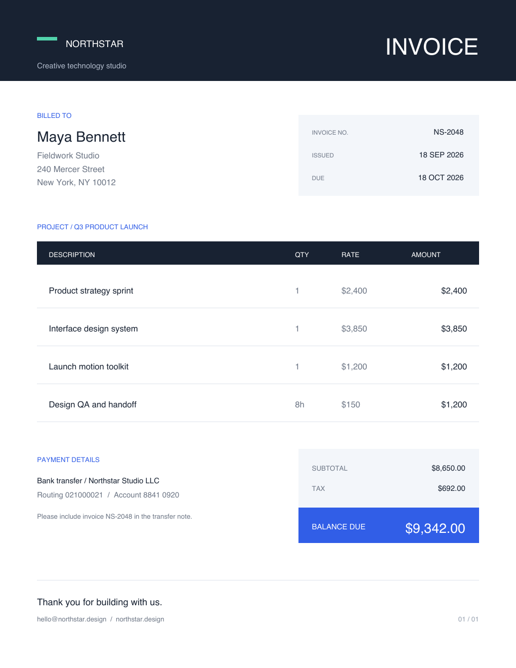 Invoice