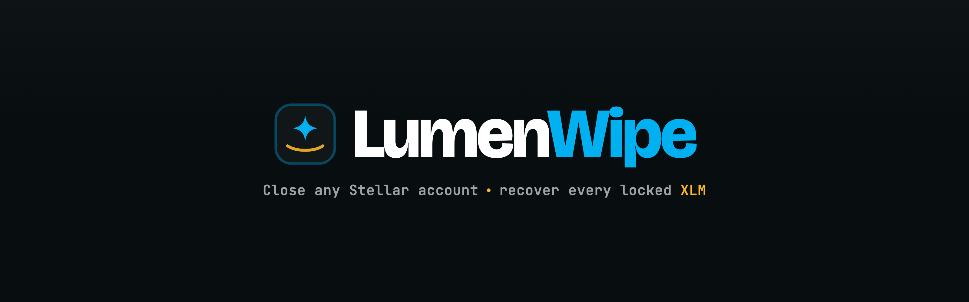 LumenWipe: close any Stellar account, recover every locked XLM