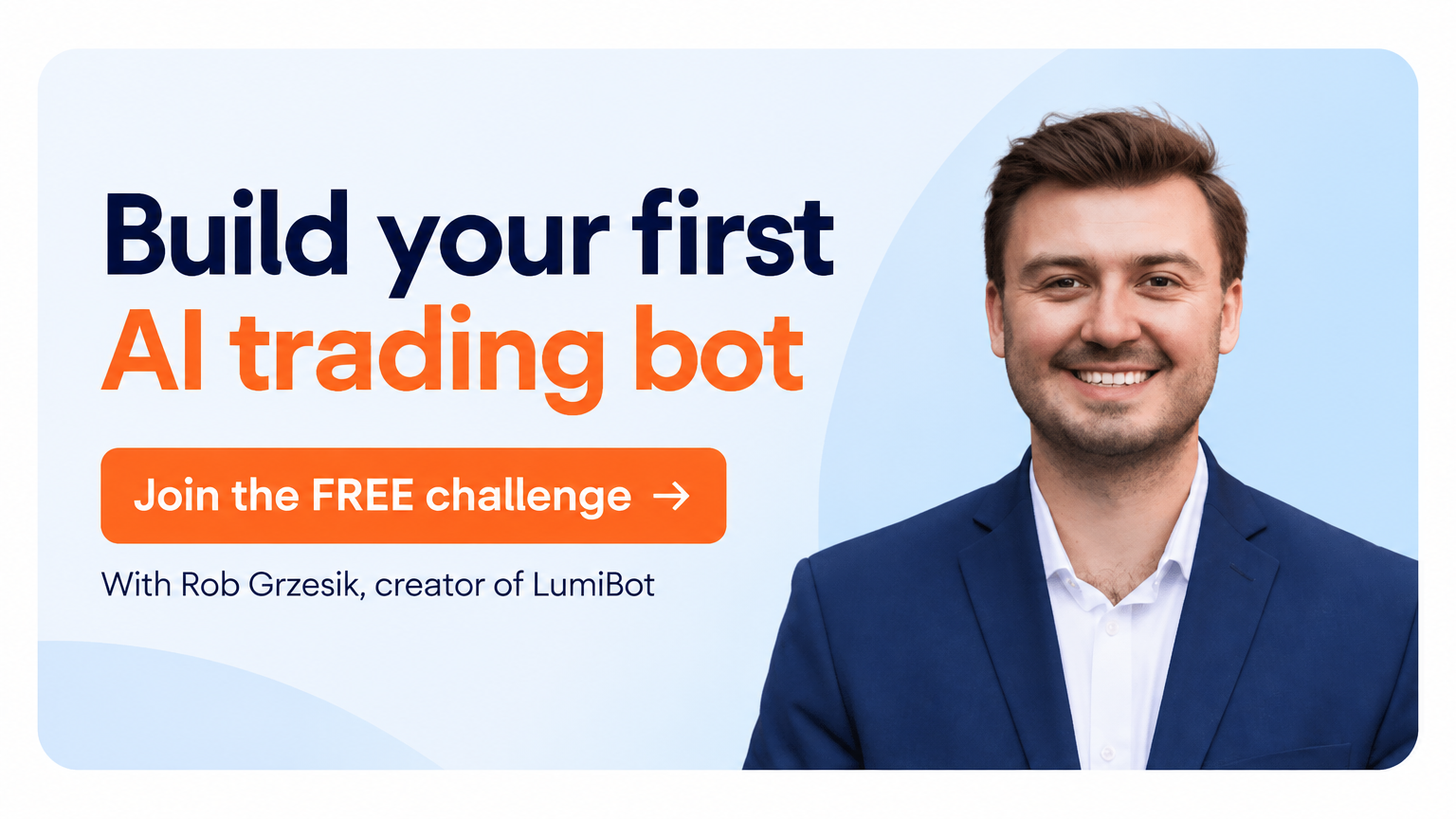 Build your first AI trading bot with Rob Grzesik. Join the FREE challenge.