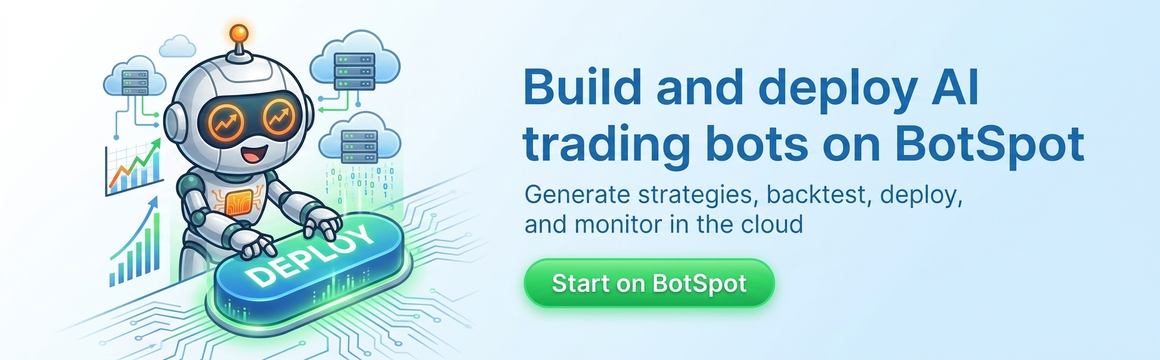 Build and deploy AI trading bots on BotSpot