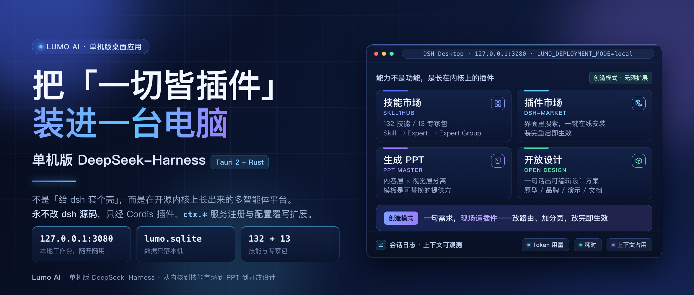 Lumo Harness：把「一切皆插件」的智能体内核装进一台电脑