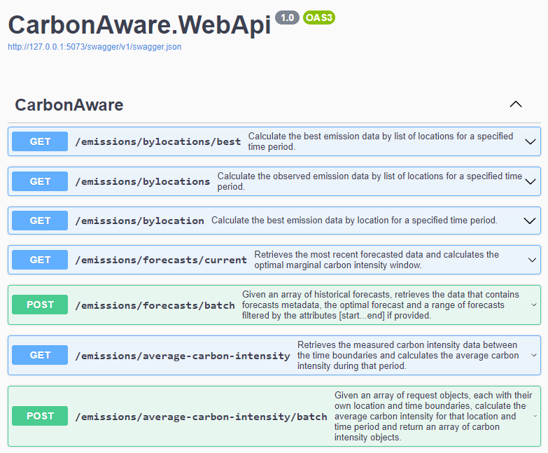 WebApi Screenshot