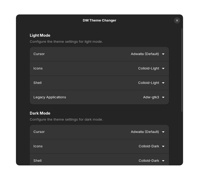 GitHub - Lynixx01/DmThemeChanger: Automatically change theme styles ...