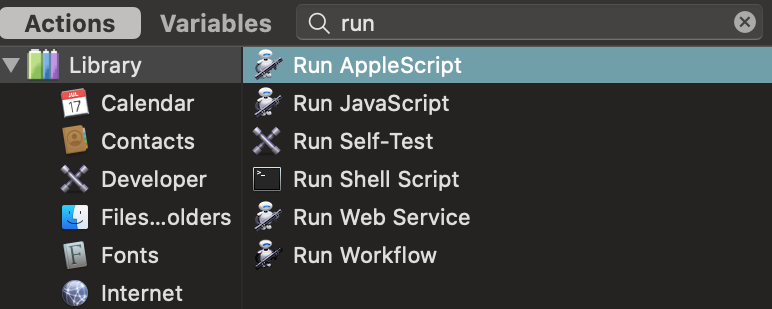 Run AppleScript