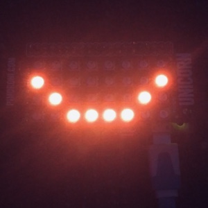 LED matrix smile