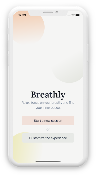 Breathly upstream mobile screenshot